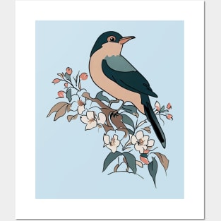 Everybirdy golder birds pattern Posters and Art